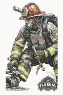 florida state seminoles weightlifting firefighter tattoo design idea