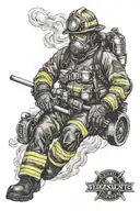 florida state seminoles weightlifting firefighter tattoo design idea