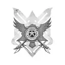 Air Force Firefighter tattoo design idea