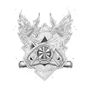 Air Force Firefighter tattoo design idea