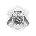 Air Force Firefighter tattoo design idea