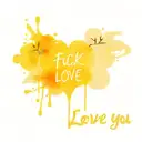 fuck love love you make tattoo design idea