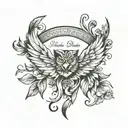 collar bone quote tattoo design idea