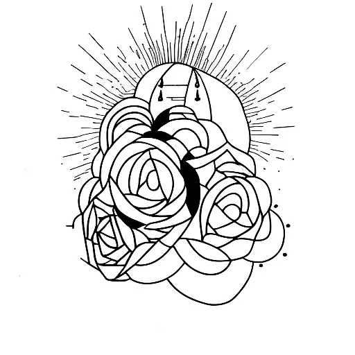 Inspired by "House of Balloons" by the Weeknd,  tattoo design idea