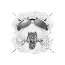 gafas cobra de natación tattoo design idea