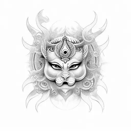 HINDU GOD tattoo design idea