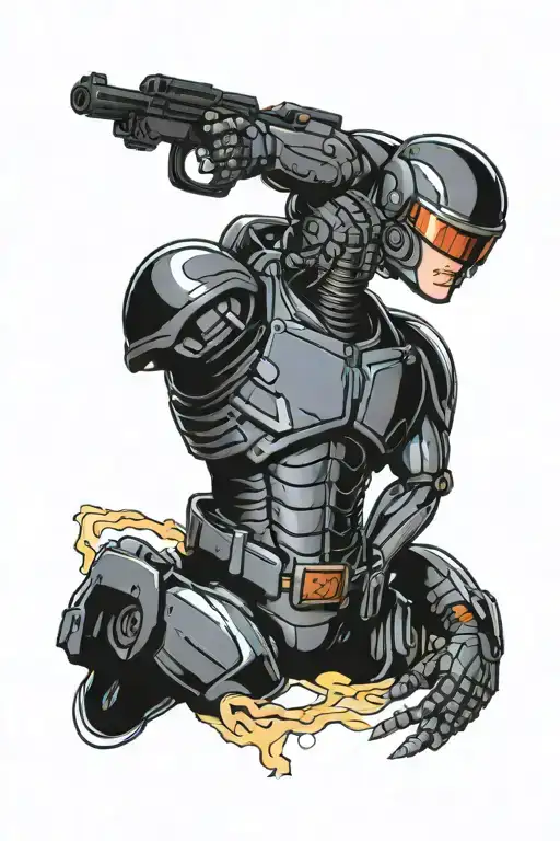 robocop tattoo design idea