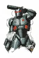 robocop tattoo design idea