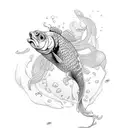 goldfish  tattoo design idea