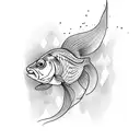 goldfish  tattoo design idea