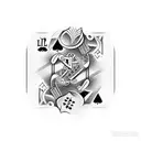 lifes a gamble tattoo design idea