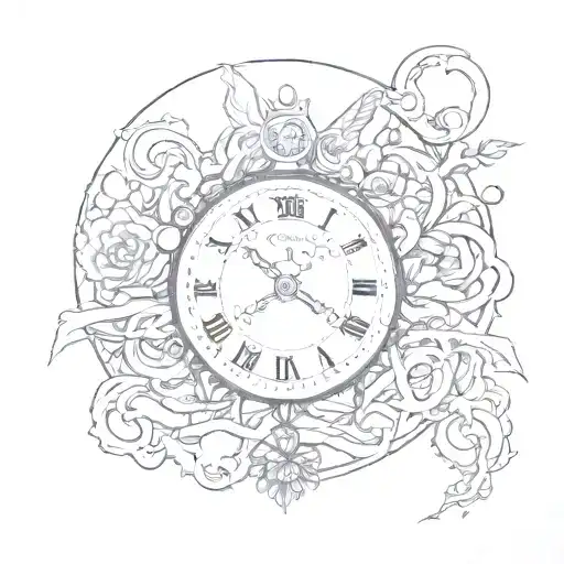 time and chance being the only things in life truly fair  tattoo design idea
