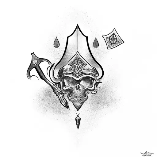 Ace of Spades tattoo design idea