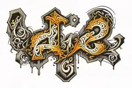 number 24 & 7 tattoo design idea