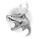 silly goose tattoo design idea