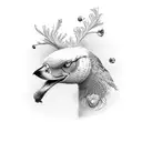 silly goose tattoo design idea