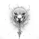 silly goose tattoo design idea