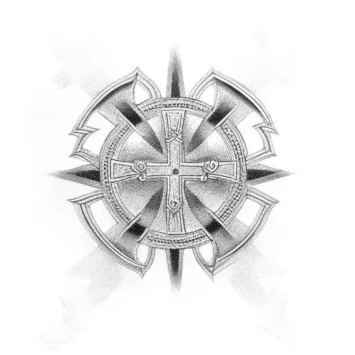 Portuguese cross tattoo design idea
