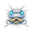 sword and snake  tattoo design idea