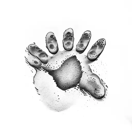 dog paw print October 22 2010 in Roman numbers  tattoo design idea