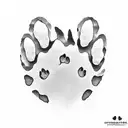 dog paw print October 22 2010 i numbers  tattoo design idea
