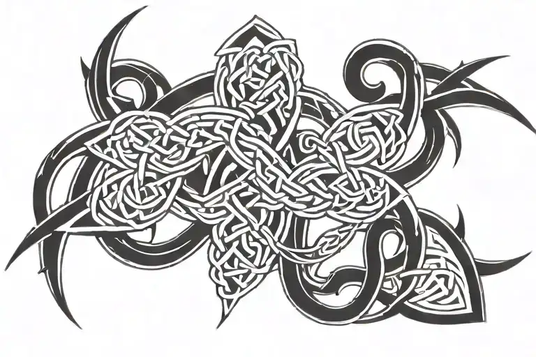 celtic knot with date tattoo tattoo design idea