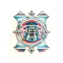 dock tattoo design idea