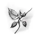 poison ivy  tattoo design idea