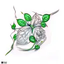 poison ivy  tattoo design idea