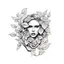 poison ivy  tattoo design idea