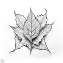 poison ivy  tattoo design idea