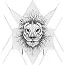 memento mori winged lion looking for pray tattoo design idea