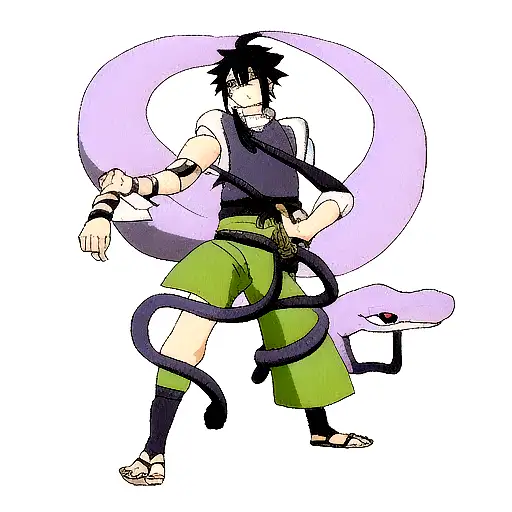 Sasuke anda snake tattoo design idea