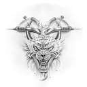 gladiator  tattoo design idea