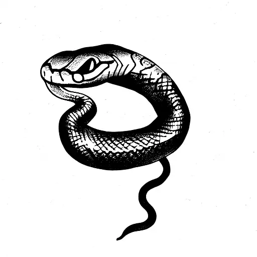 Snake tattoo design idea