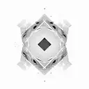 A mesmerizing geometric pattern inspired by the flags of Hong Kong and Istanbul tattoo design idea