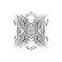 A mesmerizing geometric pattern inspired by the flags of Hong Kong and Istanbul tattoo design idea