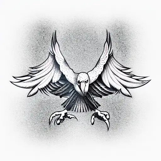 landing eagle tattoo