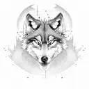 angry Wolf tattoo design idea