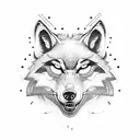 angry Wolf tattoo design idea