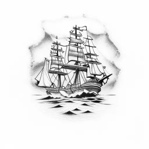 pirate ship,watter ones and zeros, flag piratebay tattoo design idea