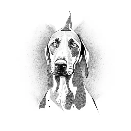 Doberman  tattoo design idea