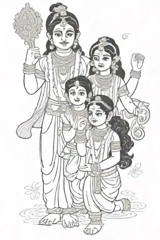 Athira Vishnu Athvik & Athvi tattoo design idea