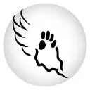 paw print with angel wings tattoo design idea