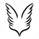 paw print with angel wings tattoo design idea