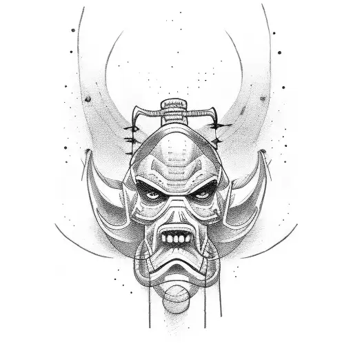 wrestler tattoo design idea