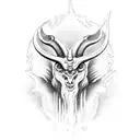 baphomet tattoo design idea