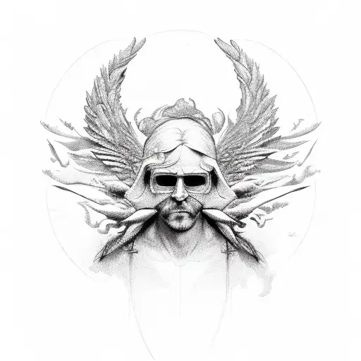 icarus tattoo design idea
