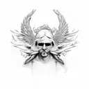 icarus tattoo design idea