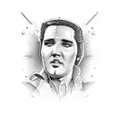 elvis tattoo design idea